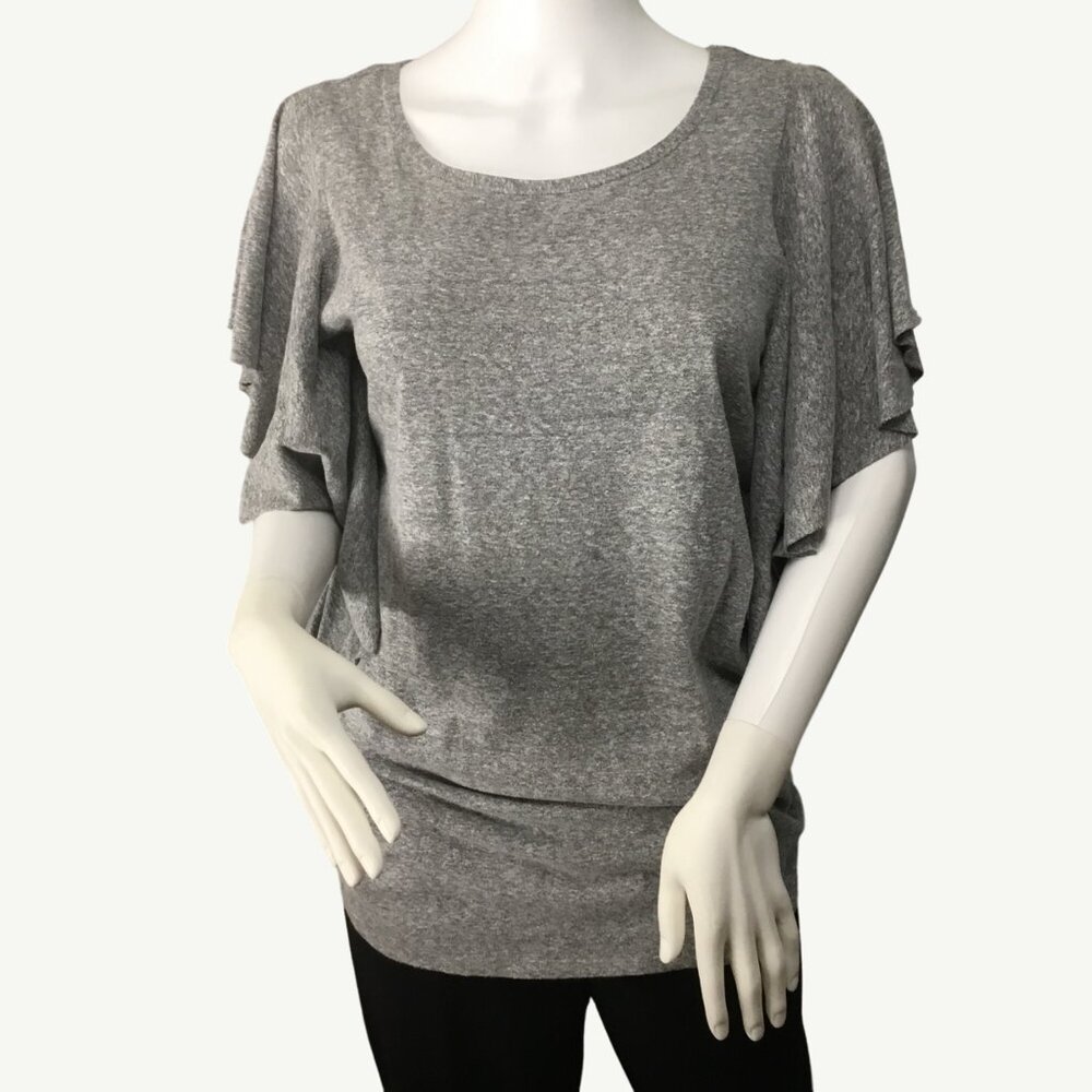 Crew Neck Short Sleeve Maternity Batwing Top Ladies Size Small